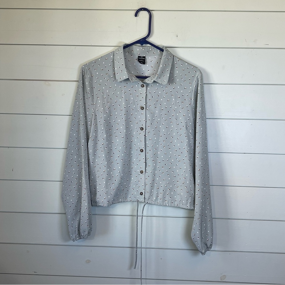 This&more long sleeve blouse women's large